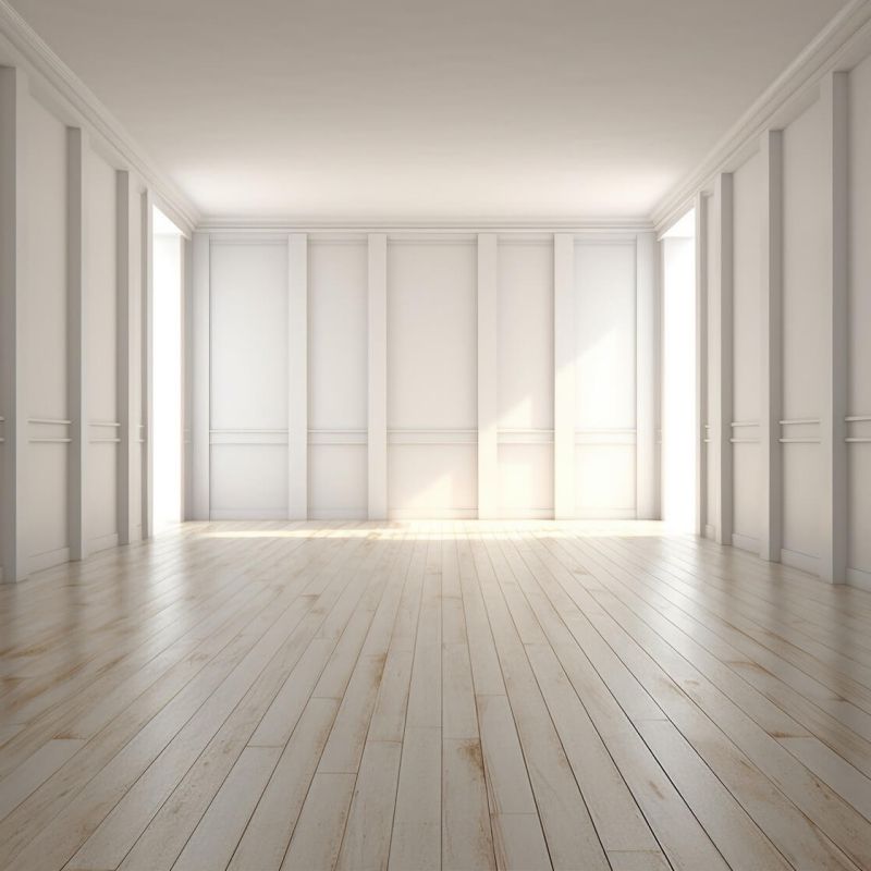 Heller Holzboden in hellem Raum